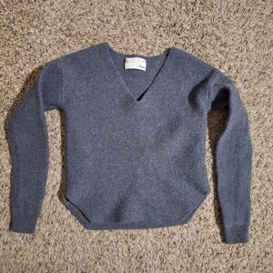 Aritzia Wilfred Free Merino Wool Wolter V-Neck Sweater